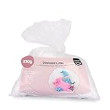 Vaessen Creative Relleno de Fibra de Poliéster Blanco Suave para la Fabricación de Peluches DIY,...
