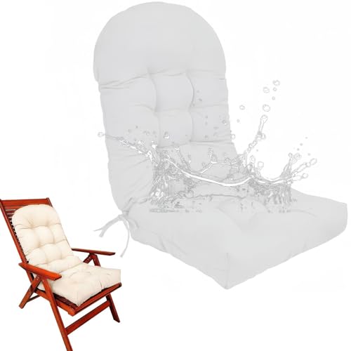 Genérico Cojín para Silla de Jardín con Respaldo Alto - Cojín Grueso de 110 X 50 Cm Cojín para...