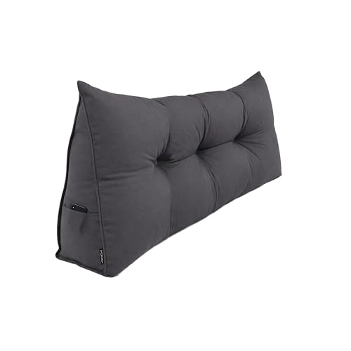 POKAR Coj&iacute;n de Respaldo 160x50x20 cm | Almohada de Lectura para Cama y Sof&aacute; | Coj&iacute;n en Cu&ntilde;a con...