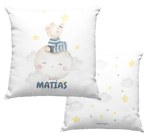 Coj&iacute;n personalizado, coj&iacute;n con nombre, guarder&iacute;a, coj&iacute;n infantil, decoraci&oacute;n infantil,...