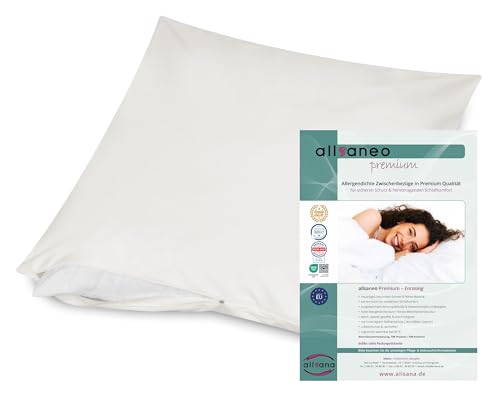 allsaneo Funda interior para almohada, 70 x 90 cm, antial&eacute;rgica, extrasuave y...