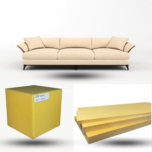 CZ By Dream PREMIUM Plancha de Espuma a Medida para tapizar para Costura Foam de Alta Densidad...