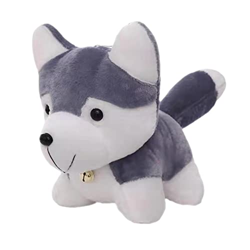 URFEDA - Peluche de Husky cojín de animal mullido, almohadas de peluche suave para perros, juguetes...