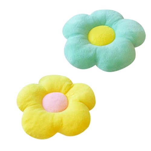 2 Pieza Piso Cojín Flor Cojín 35 * 35cm Flor Almohada Cojines Decorativos para Decoración de la...
