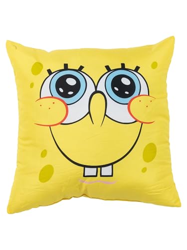 United Labels Coj&iacute;n de Bob Esponja, 40 x 40 cm, amarillo, coj&iacute;n decorativo para fans