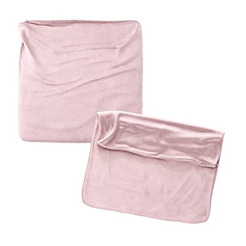 RC ocio Cojines Sofa 65x65 Color Rosa Palo Pack de 2 Fundas de cojin Decorativos para Sofa, Cama,...