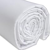 IPEA Tela de Popelín Algodón Blanco – 200 cm x 150 cm – Fabricado en Italia – Tejido al...