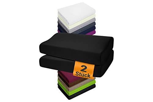 npluseins Juego de 2 fundas de coj&iacute;n para almohadas de salud tama&ntilde;o S - Fundas ajustables...