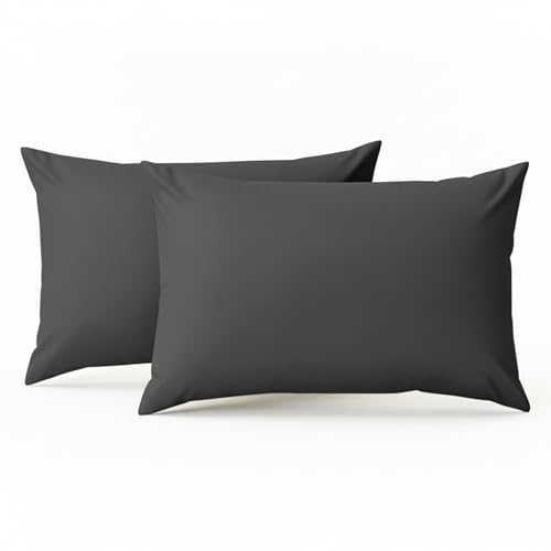 Funda de Almohada 45x90cm - 100% Microfibra - Paquete de 2, Fundas de Coj&iacute;n con Cierre de...