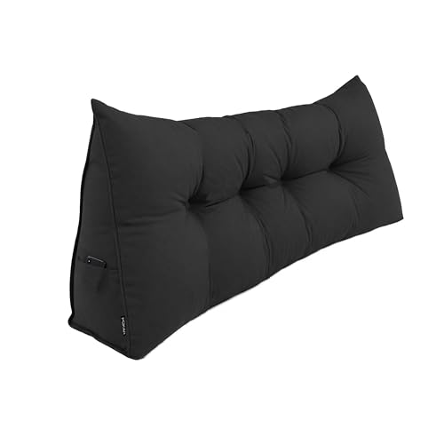 POKAR Coj&iacute;n de Respaldo 180x50x20 cm | Almohada de Lectura para Cama y Sof&aacute; | Coj&iacute;n en Cu&ntilde;a con...