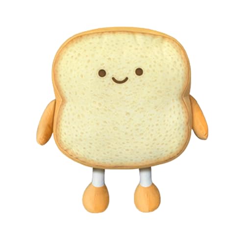 pclapora Coj&iacute;n de Pan, 18 cm Almohada de Pan Tostado, Almohada de Felpa Tostada, Divertido Alimento...