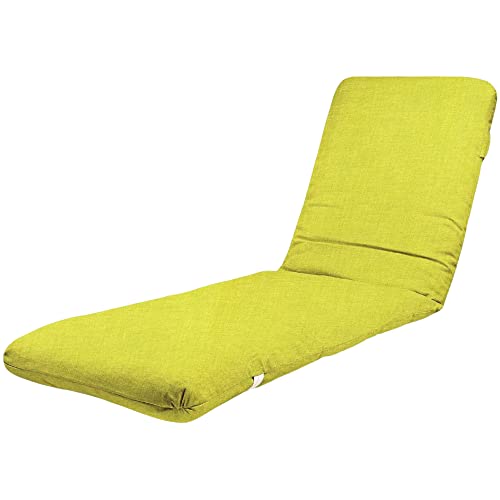 TIENDA EURASIA - Coj&iacute;n para Tumbona de Jard&iacute;n, Relleno de Fibra Acolchada, Funda de Tela Lavable...