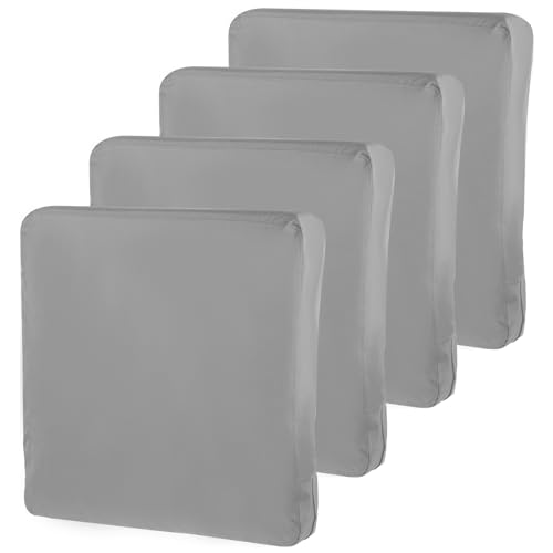 4 fundas de cojín de silla de jardín (sin relleno), fundas de cojín para silla exterior,...
