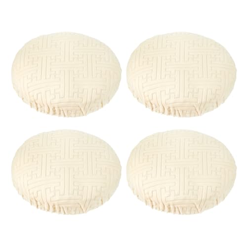 PATIKIL Fundas Redondas para Taburetes, 4 Piezas Fundas El&aacute;sticas para Taburetes Lavables Coj&iacute;n...