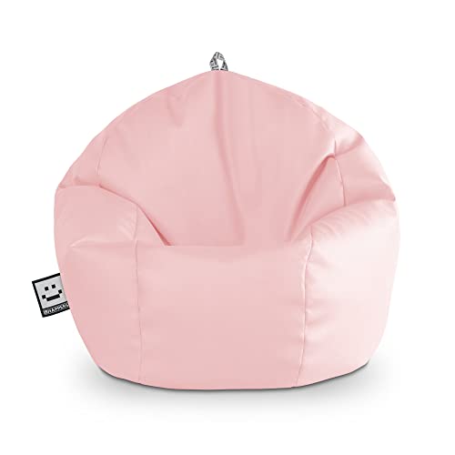 HAPPERS Puff Pelota Polipiel Interior Rosa