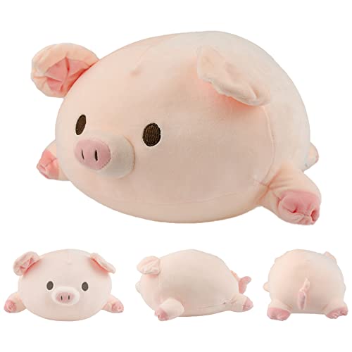 Surplex Juguete de Peluche de Cerdo Animal de Peluche Rosa, Suave Almohada de Cerdo C&oacute;moda...