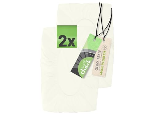 Emily&acute;s Check Juego de 2 fundas el&aacute;sticas para coj&iacute;n cervical/coj&iacute;n de salud 1596.2323, 30-35 x...