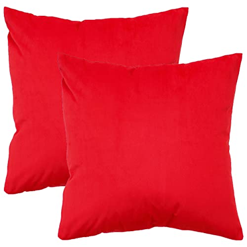 Dalina 2 Fundas de Cojines de Terciopelo de 45x45CM - Fundas para Almohadas y Cojines, 100%...