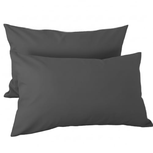 H HANSEL HOME Juego de 2 Fundas de Almohada con Cremallera &ndash; Protector de Almohada 100% Microfibra...