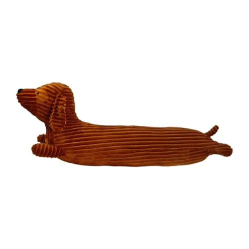 Gwezmxs Perro Cojin, Marrón Decorativo Cojines Sofa, Forma de Perro Tejonero Cojin Suelo para...