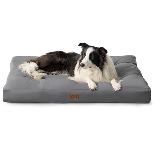 Bedsure Cama Perro Impermeable Grande - 91x68x10 cm Colch&oacute;n Perro Lavable, Coj&iacute;n Perro Antipelo y...