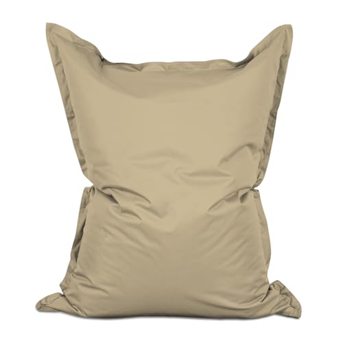 Lumaland - Puf gigante XXL con funda lavable, 140 x 180 cm, coj&iacute;n bolsa interior recargable, 380...