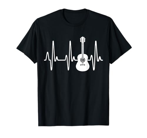 Regalo para guitarristas latido del coraz&oacute;n guitarra Camiseta