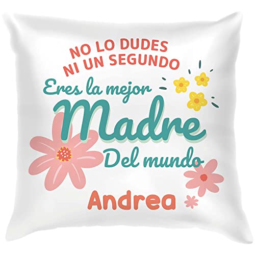 PROMO SHOP - Coj&iacute;n Personalizado D&iacute;a de la Madre, Regalos Personalizados con Funda y Relleno,...