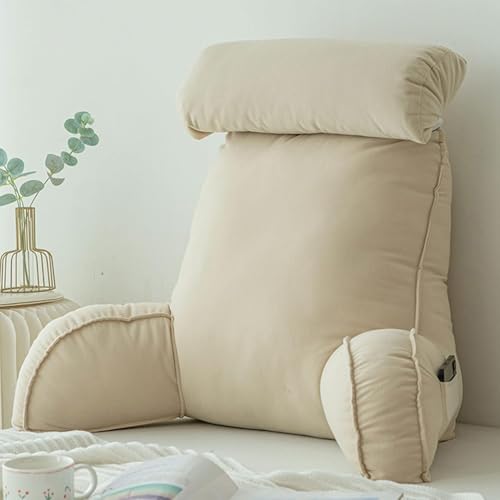 Stafeny Almohada Lectura Cama,Cojín con Respaldo Apoyo Lumbar,con...