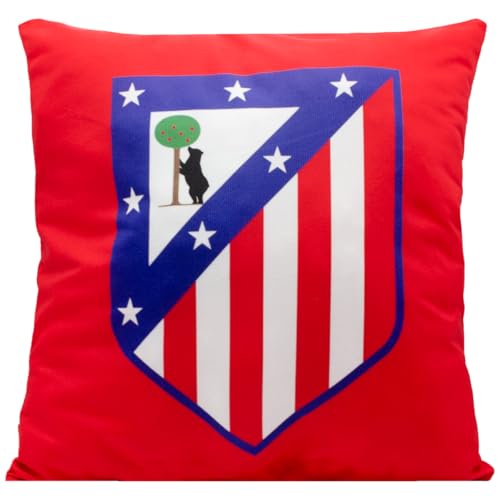 ms m&oacute;vil shop Coj&iacute;n Cuadrado Atl&eacute;tico de Madrid con Escudo para Sof&aacute;, Cama, Silla. 40x40cm |...