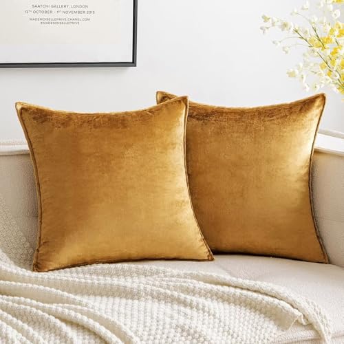 MIULEE Funda de Cojines para Sof&aacute; Funda de Almohadas de Terciopelo Almohada Decorativa Moderna...