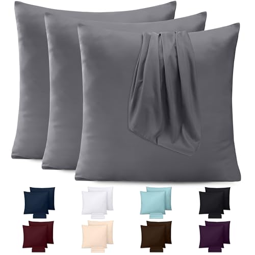 Utopia Bedding - Microfibra cepillada Suave - 100% poli&eacute;ster - Funda de Almohada 45 x 45 cm - Juego...