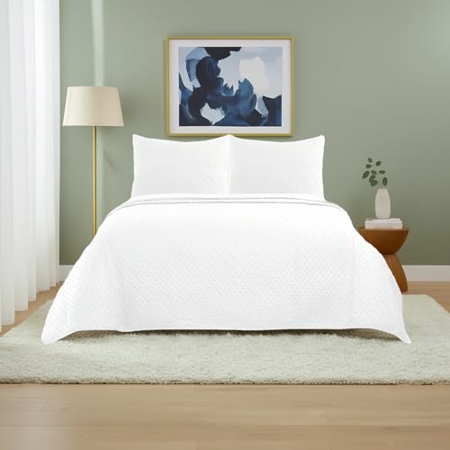 DALINA - Colcha Bouti para Cama 135, Cubre Cama Fina 230x260cm Incluye 2 Fundas de Coj&iacute;n, Dise&ntilde;o...