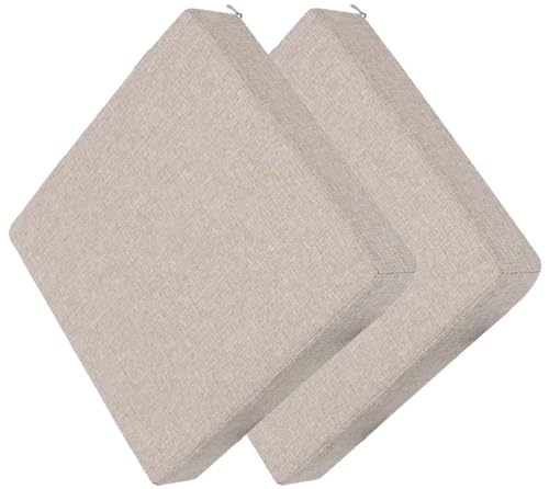 Pack 1/2/4 Cojines Para Sillas Jardin Cuadrado, 25/30/35/40cm,Cojines Para Sillas De Taburete...