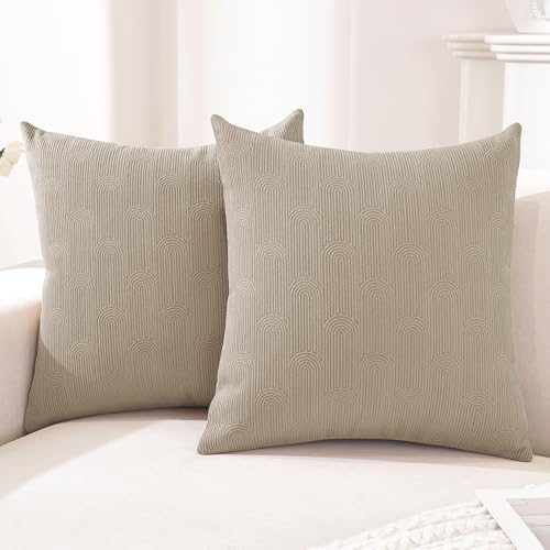 CYCMACO Fundas Cojines 45x45 Juego De 2, Cojines para Sofa con Cremallera Invisible, Suave Funda...