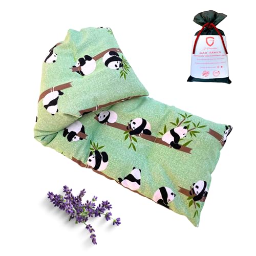 Saco Semillas Microondas Cervical T&eacute;rmico de Semillas y Lavanda - 47x15cm - 100% algod&oacute;n&ndash; Bolsa...