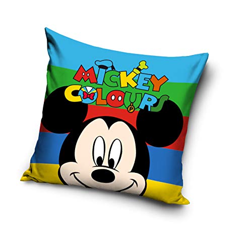 Cojín decorativo 40 x 40 cm suave con relleno 100 % poliéster Minnie & Mickey Mouse 