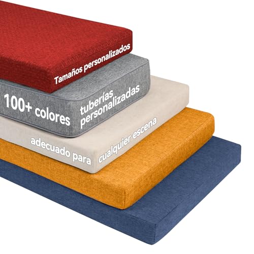 Parkaura - Cojines de banco personalizados, almohada de banco de tama&ntilde;o personalizado con fondo...