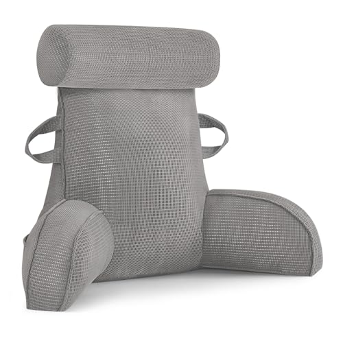 MINGPINHUIUS Cojín para la espalda, cojín de lectura para cama y sofá con reposacabezas...