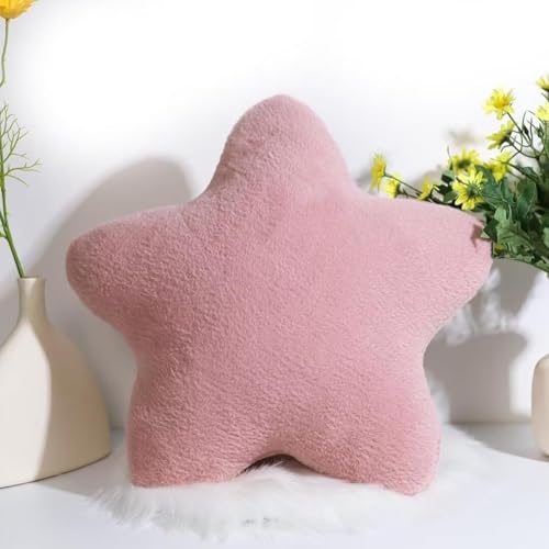 MLordoarf Coj&iacute;n infantil con forma de estrella, suave y esponjoso, coj&iacute;n decorativo para sof&aacute;,...