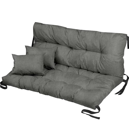 Ferocity Coj&iacute;n de Banco para Silla de jard&iacute;n, Impermeable, 120x80x50 cm, para Muebles de pal&eacute;,...