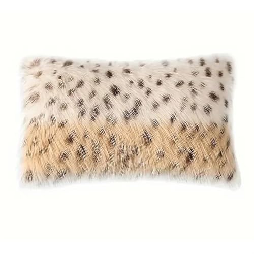 MOCOFO Elegante Funda de Almohada de Terciopelo con Estampado de Leopardo, Lavable a m&aacute;quina o de...
