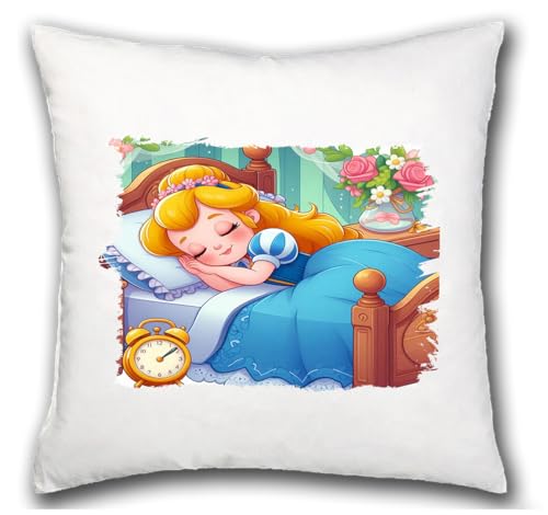 MERCHANDMANIA COJIN la Bella Durmiente Cuento ni&ntilde;os Infantil Dibujos hogar Comodo cussion