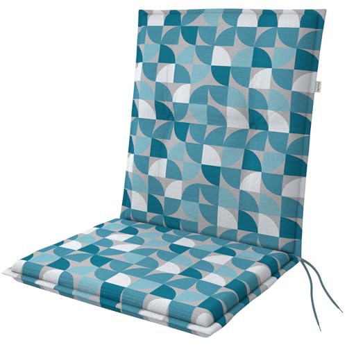 Doppler Coj&iacute;n para respaldo bajo '2917', color turquesa y gris blanco, aprox. 100 x 48 x 6 cm
