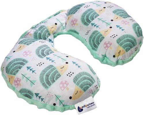 Medi Partners Almohada Cervical Coche Bebe cojin cuello niños cojín viaje - 100% Algodón/Minky...