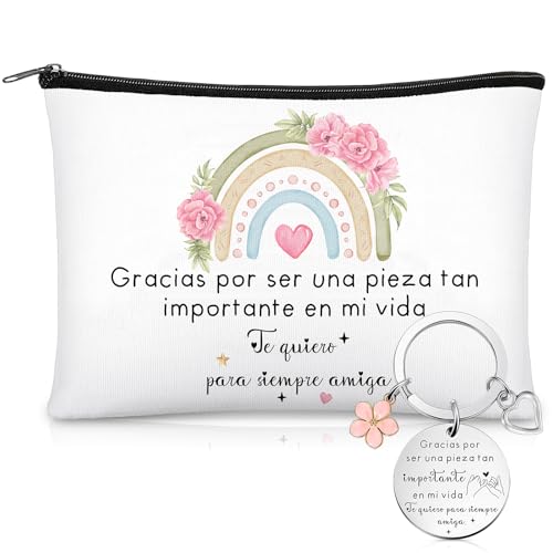 Jadive Regalo Amiga Cumplea&ntilde;os Llaveros Originales Amigas Neceser Amistad con Frases te Quiero para...