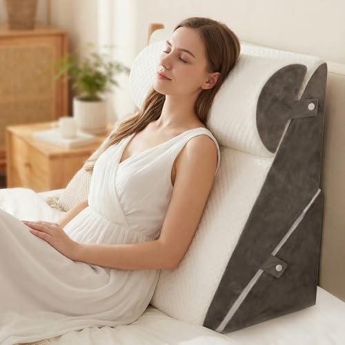 LPQKCcY Coj&iacute;n ajustable en cu&ntilde;a para cama y sof&aacute;, coj&iacute;n de reflujo de espuma, coj&iacute;n de...
