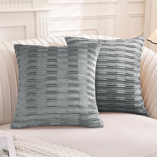Ystyle Funda Cojin 60x60 Juego de 2, Fundas de Cojin de Terciopelo con Cremallera Invisible, Funda...