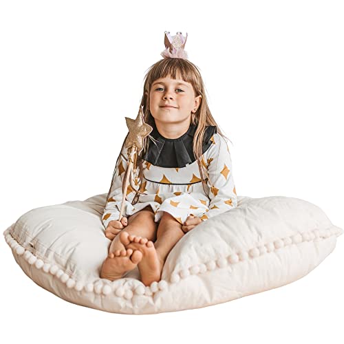 MINICAMP Cojines Grandes para Ni&ntilde;os - Puff Ultra Esponjoso c/Relleno y Funda Lavable - Bonito Sof&aacute;...
