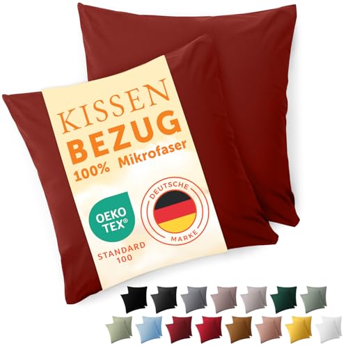 Blumtal Funda de Almohada 50 x 50, 2 Unidades - Fundas de Almohada con certificaci&oacute;n Oeko-Tex 100%...